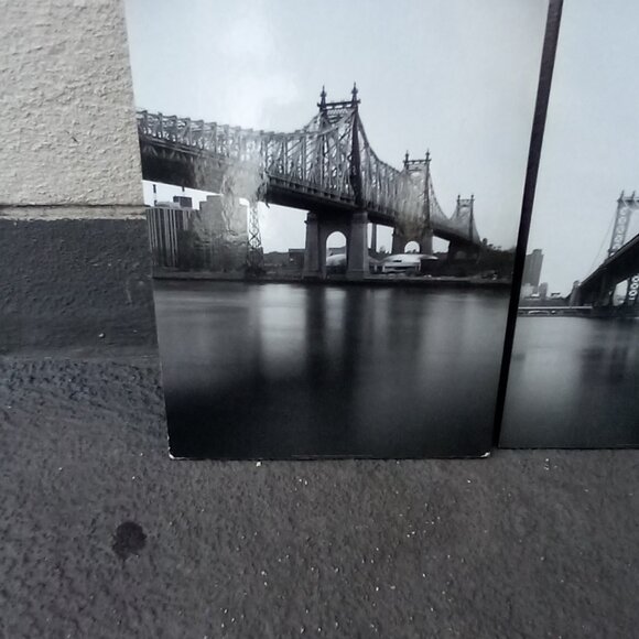 IKEA Gronby 4X Photographic Wall Art Panals New York City Bridges - Picture 3 of 16